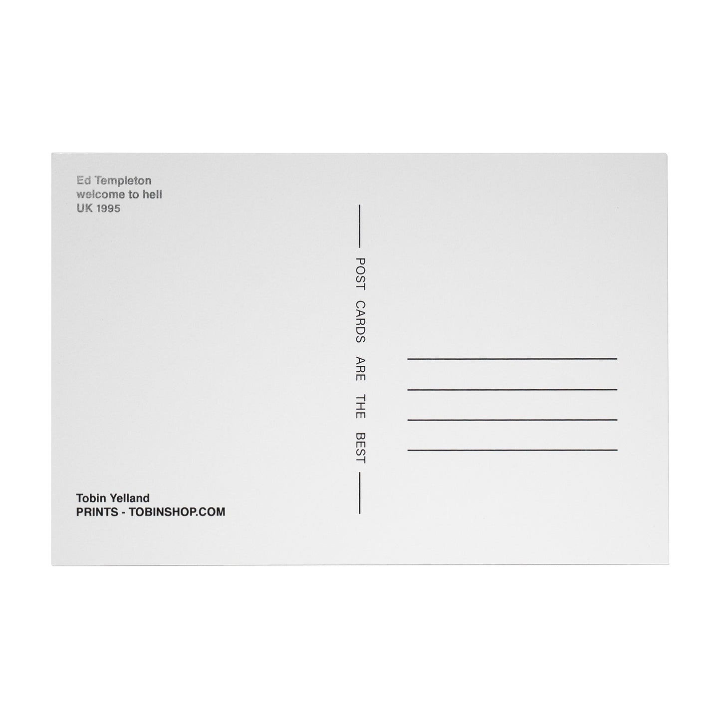 JASON LEE - JOHN CARDIEL- ED TEMPLETON POSTCARDS X YELLAND