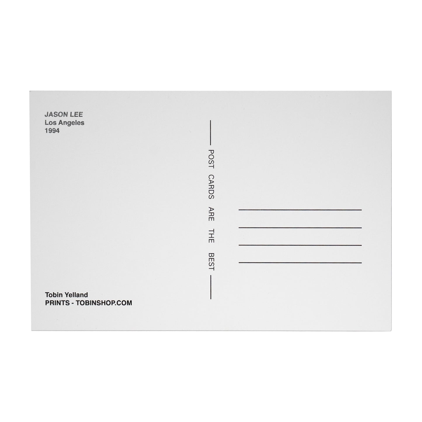 JASON LEE - JOHN CARDIEL- ED TEMPLETON POSTCARDS X YELLAND