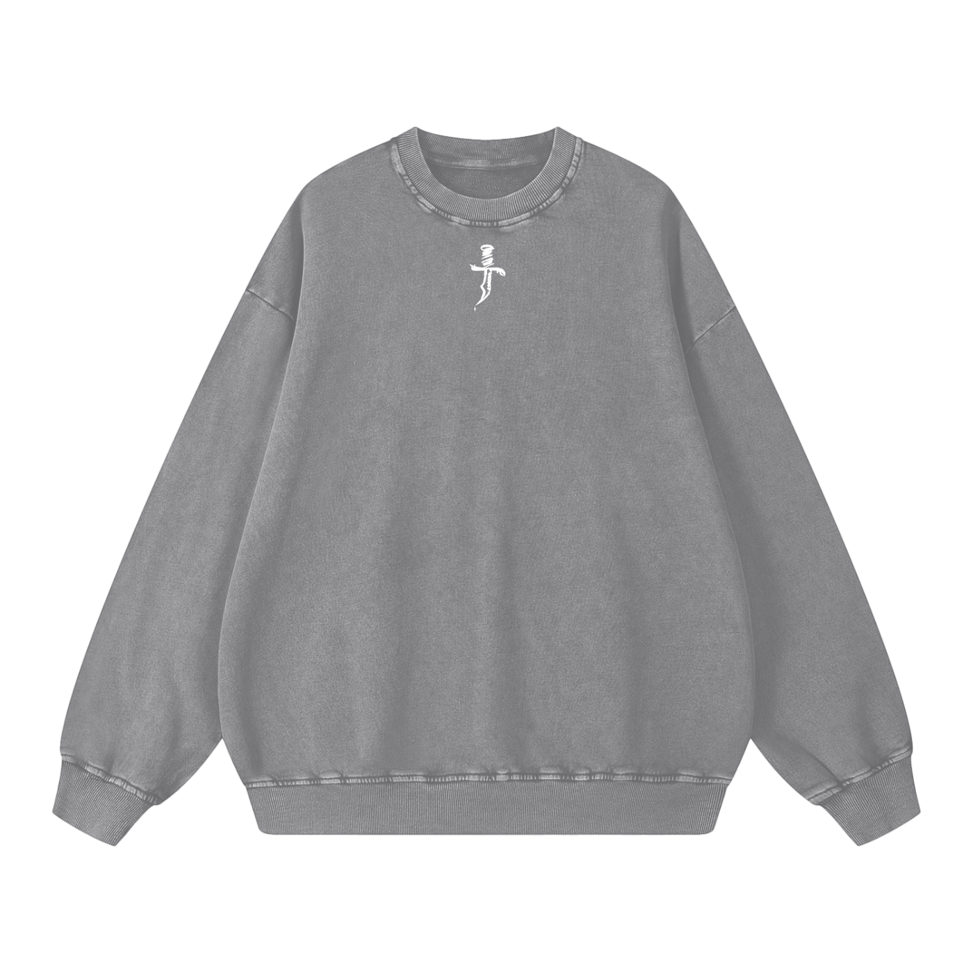 KNIFE LIFE SNOW WASHED OVERSIZED SWEATSHIRT