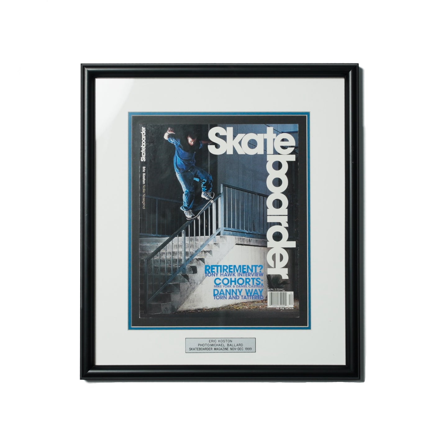ERIC KOSTON SKATEBOARDER COVER FRAMED PRINT